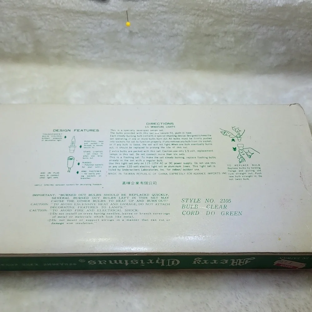 Vintage New in box Christmas Lights